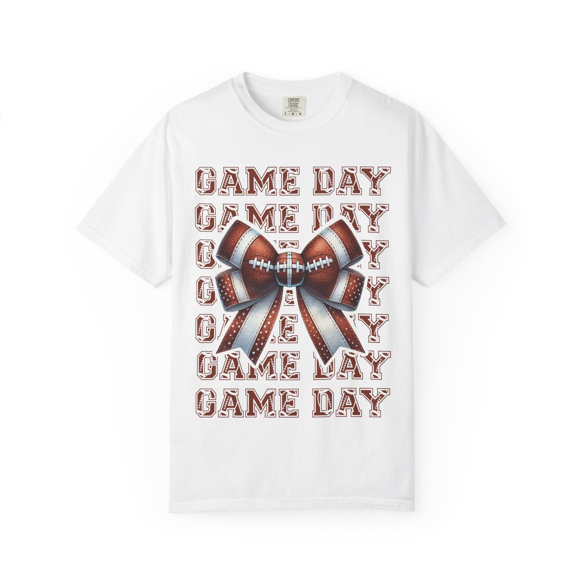 Game Day Football Bow T-Shirt
