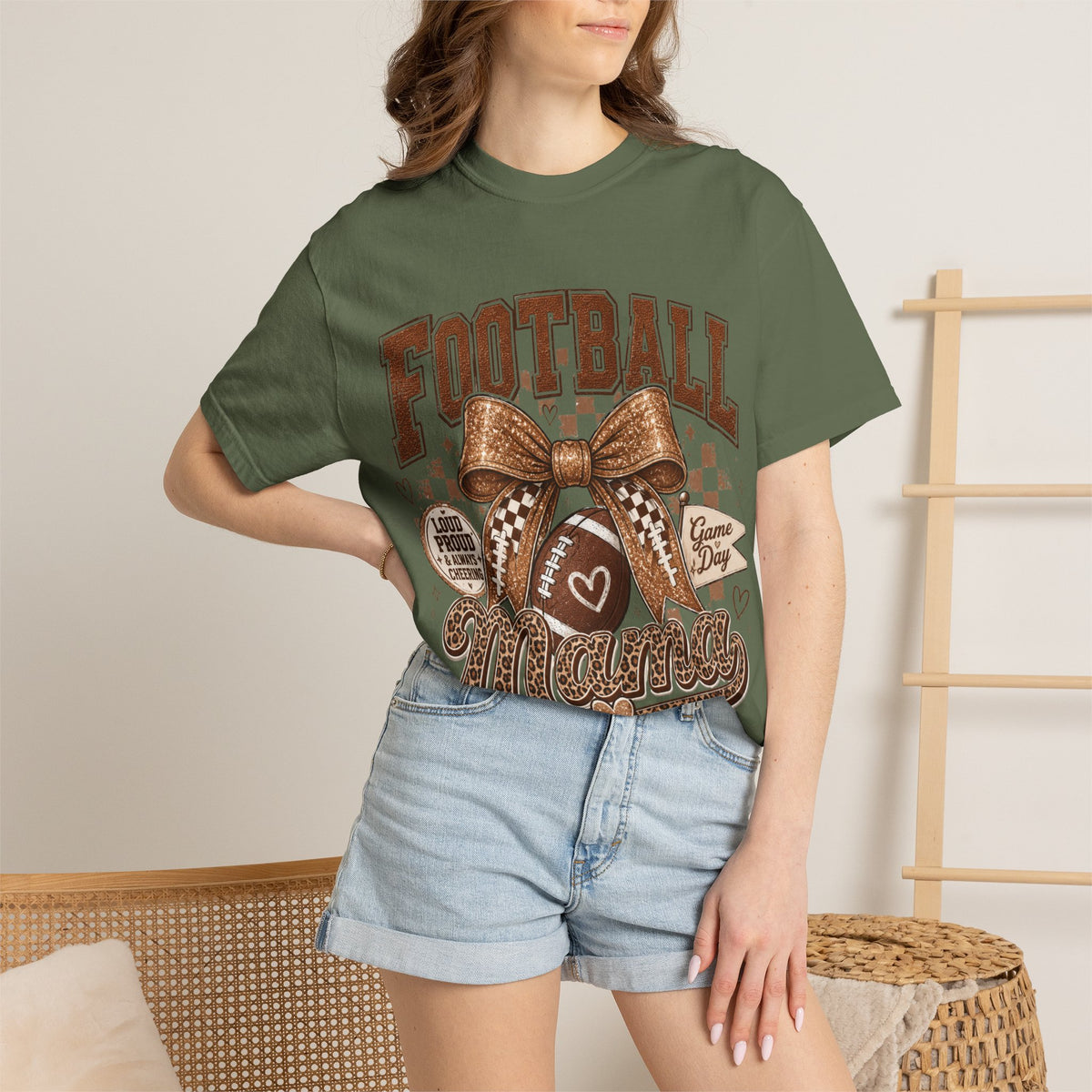 Football Mama T-Shirt – Game Day Mom Graphic Tee