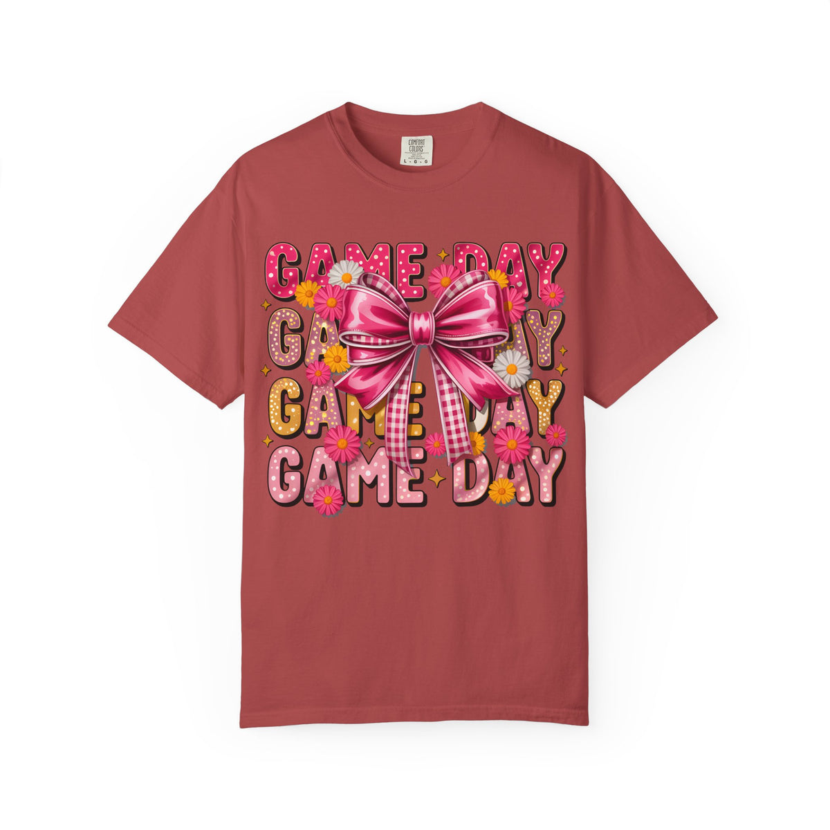 Game Day T-Shirt — Pink Bow Cheer Graphic Tee
