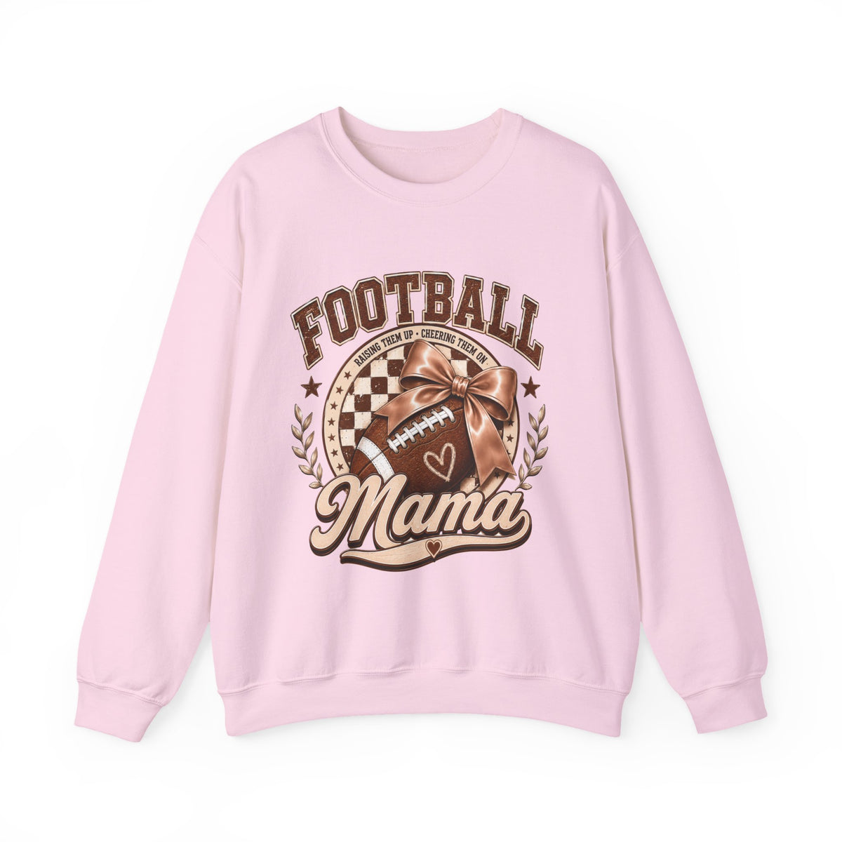 Football Mama Sweatshirt — Vintage Brown Football Mom Crewneck