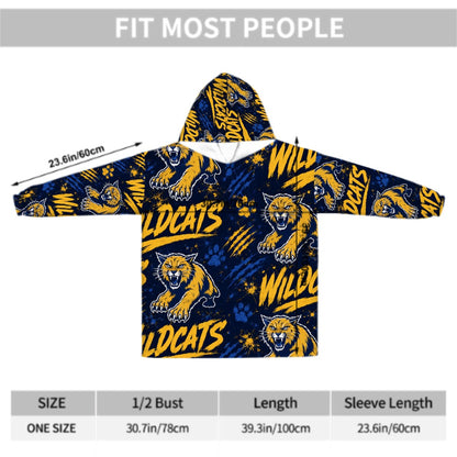 Adult Blanket Hoodie Customized to school