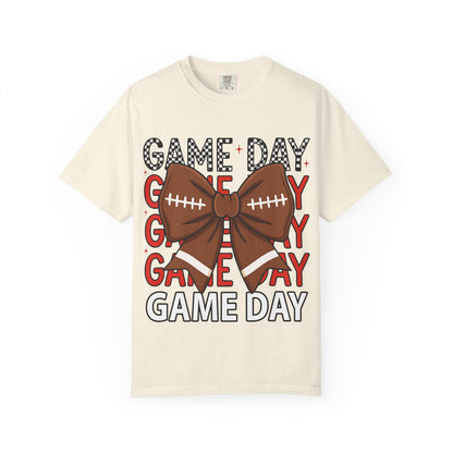 Game Day Football Bow T-Shirt