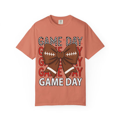 Game Day Football Bow T-Shirt