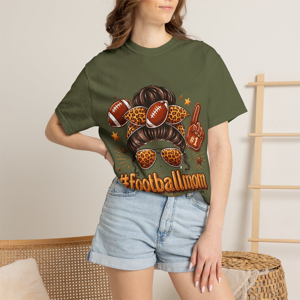 Football Mom T-Shirt — #FootballMom Graphic Tee for Game Day