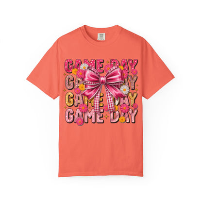 Game Day T-Shirt — Pink Bow Cheer Graphic Tee
