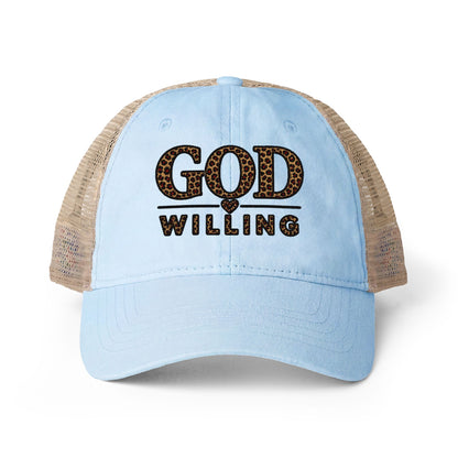 Women's Washed Mesh-Back Cap