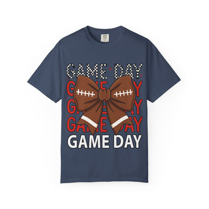 Game Day Football Bow T-Shirt