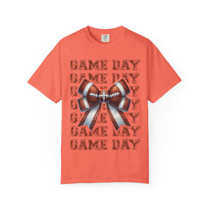 Game Day Football Bow T-Shirt