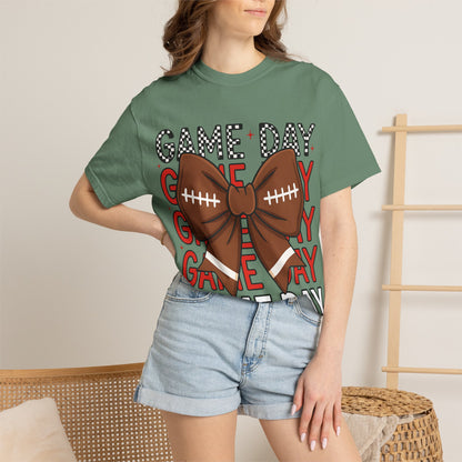 Game Day Football Bow T-Shirt
