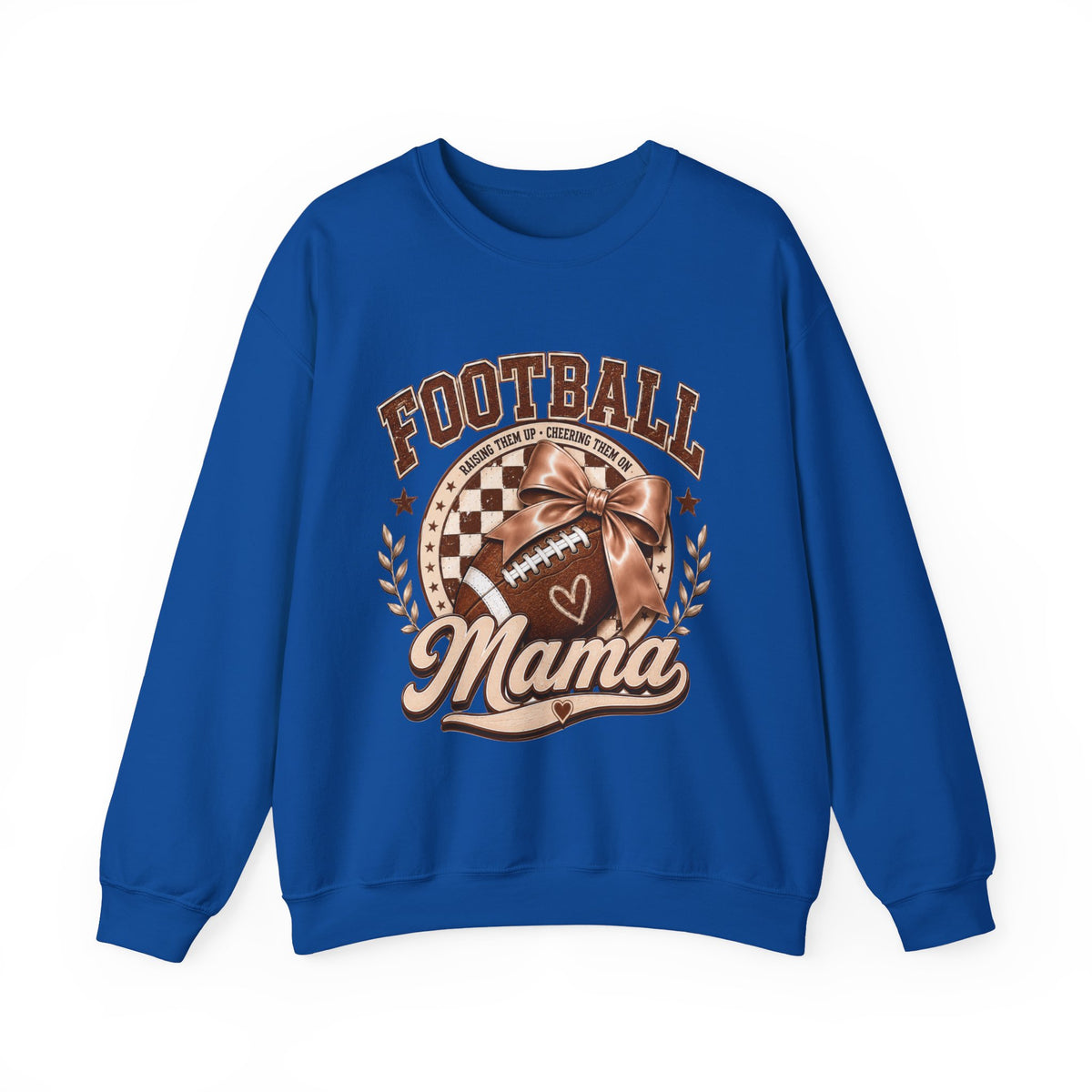 Football Mama Sweatshirt — Vintage Brown Football Mom Crewneck