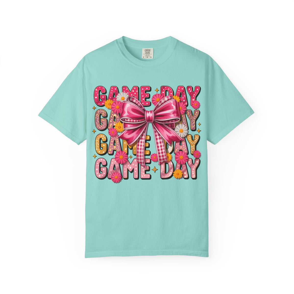 Game Day T-Shirt — Pink Bow Cheer Graphic Tee