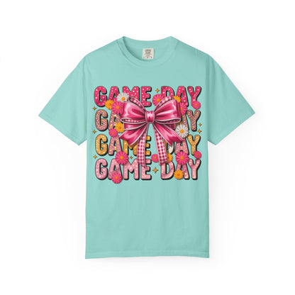 Game Day T-Shirt — Pink Bow Cheer Graphic Tee