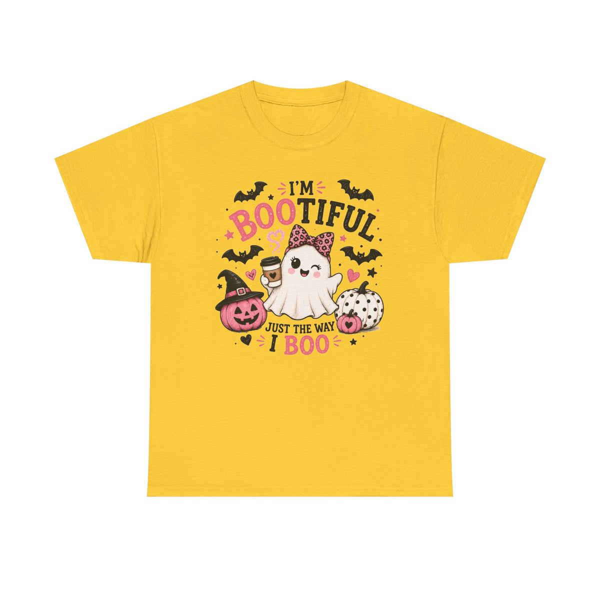 I’m Bootiful Ghost Tee — Cute Halloween Boo Shirt (“Just the Way I Boo”)