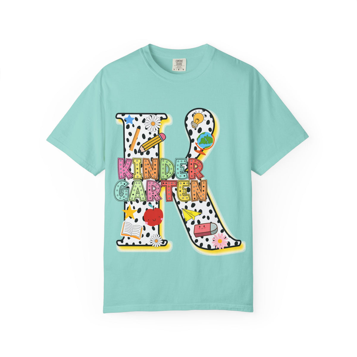 Kindergarten Letter T-Shirt — Cute School Teacher & Student Back-to-School Tee