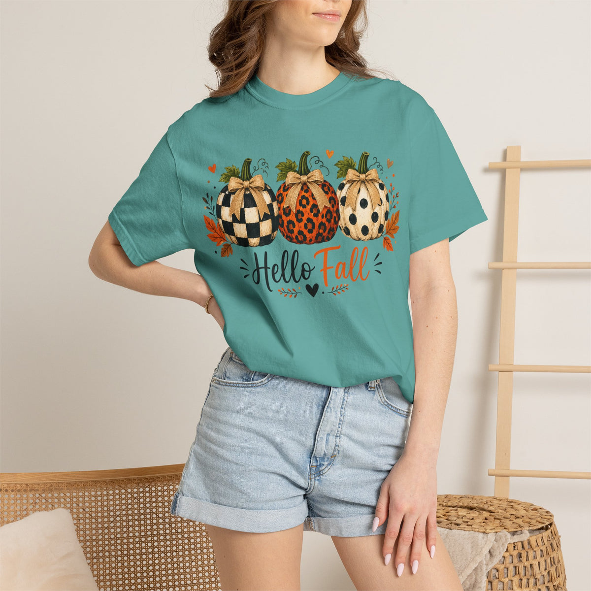 Hello Fall Pumpkin T-Shirt