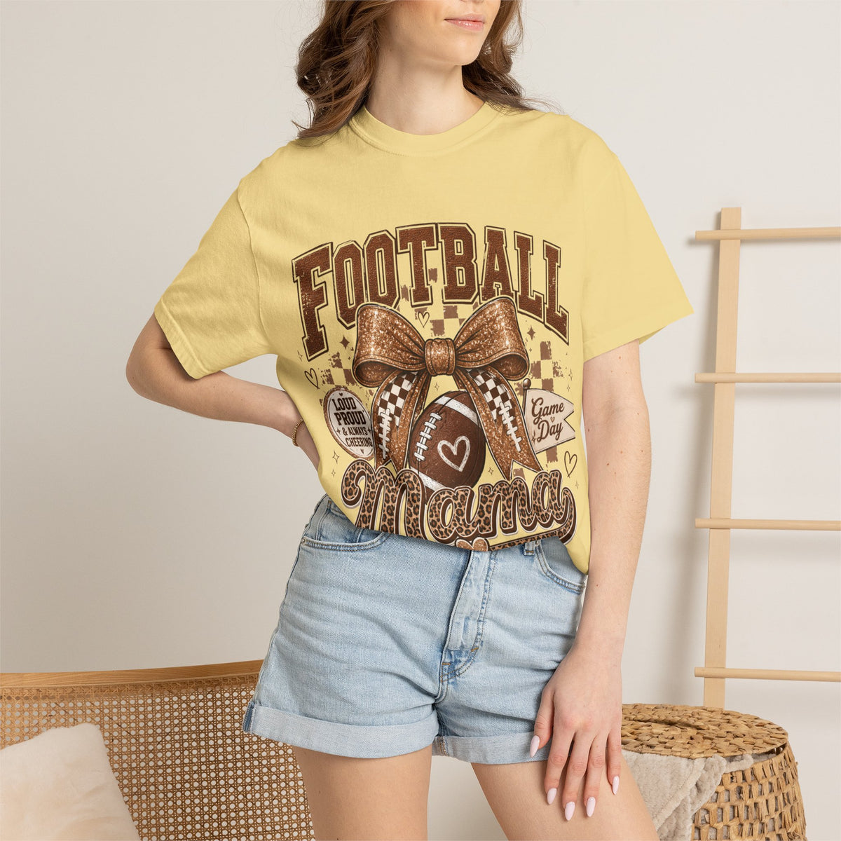Football Mama T-Shirt – Game Day Mom Graphic Tee