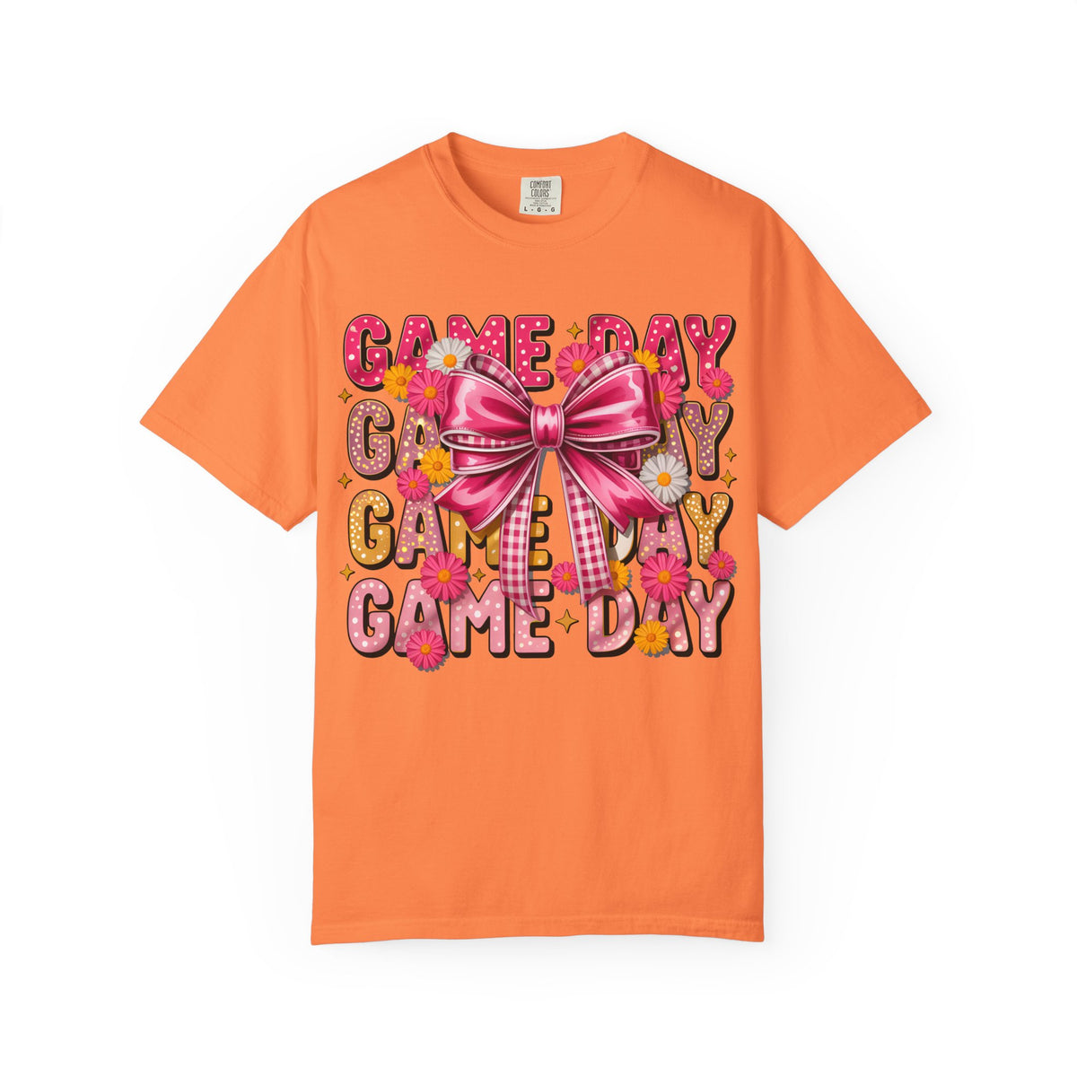 Game Day T-Shirt — Pink Bow Cheer Graphic Tee