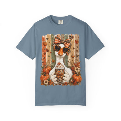 Fall Cat Pumpkin Tee – Cute Autumn Cat with Pumpkin Spice Latte T-Shirt