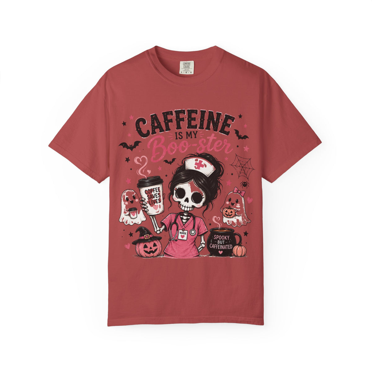 Caffeine Is My Boo-ster Halloween T-Shirt