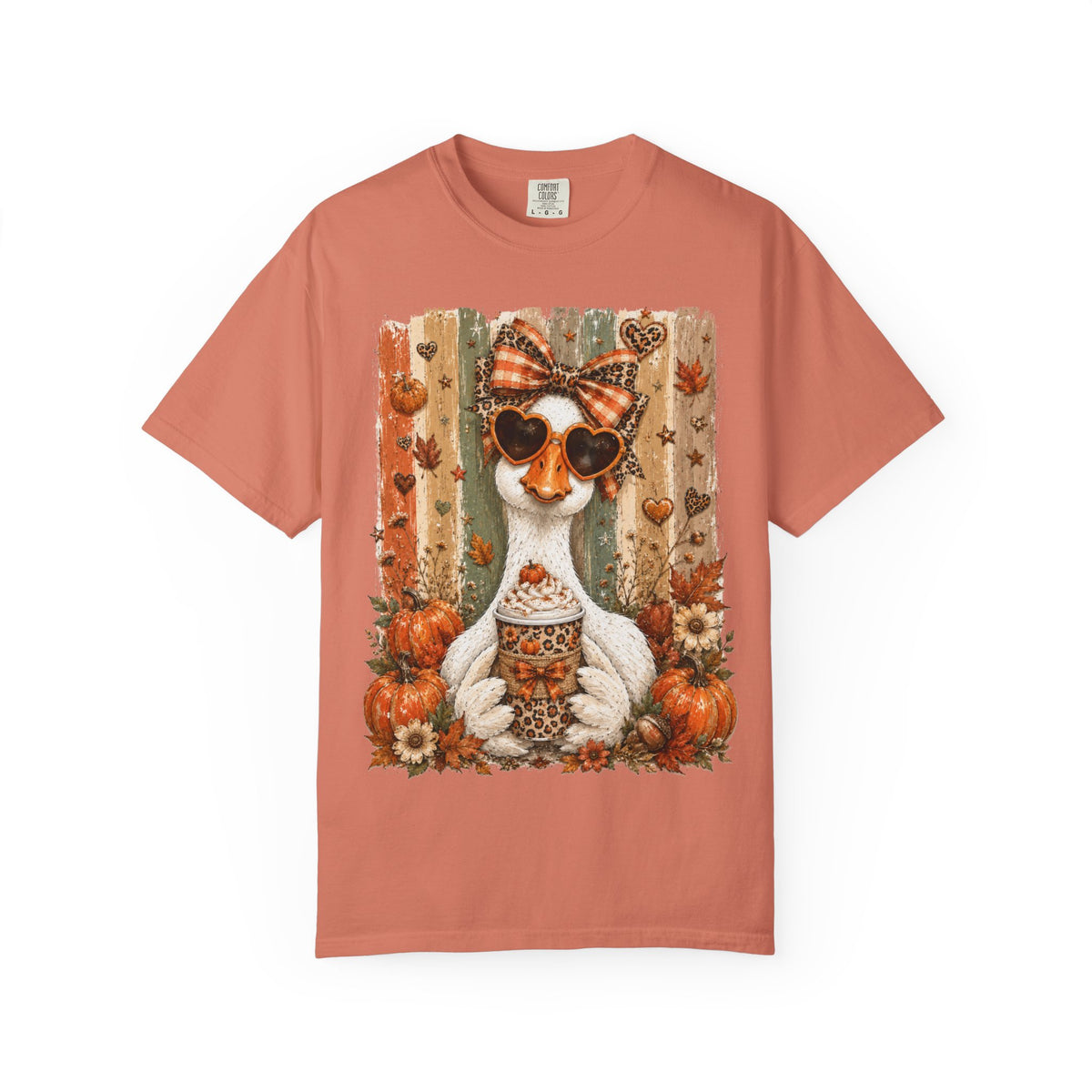 Fall Cat Pumpkin Tee – Cute Autumn Cat with Pumpkin Spice Latte T-Shirt