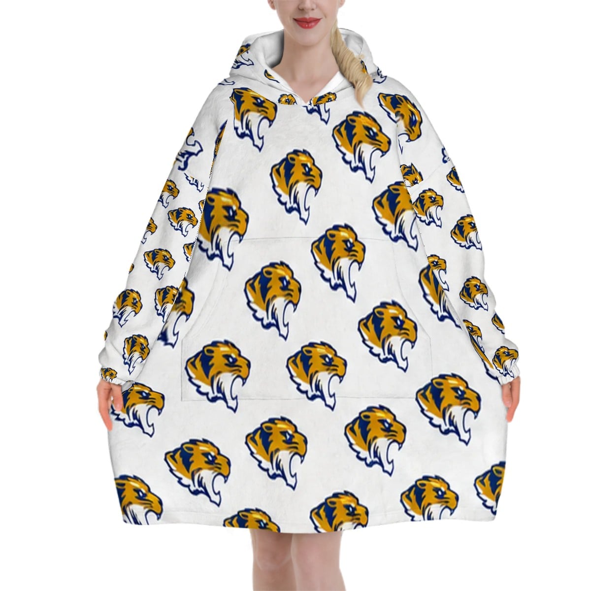 Adult Blanket Hoodie Customized to your school