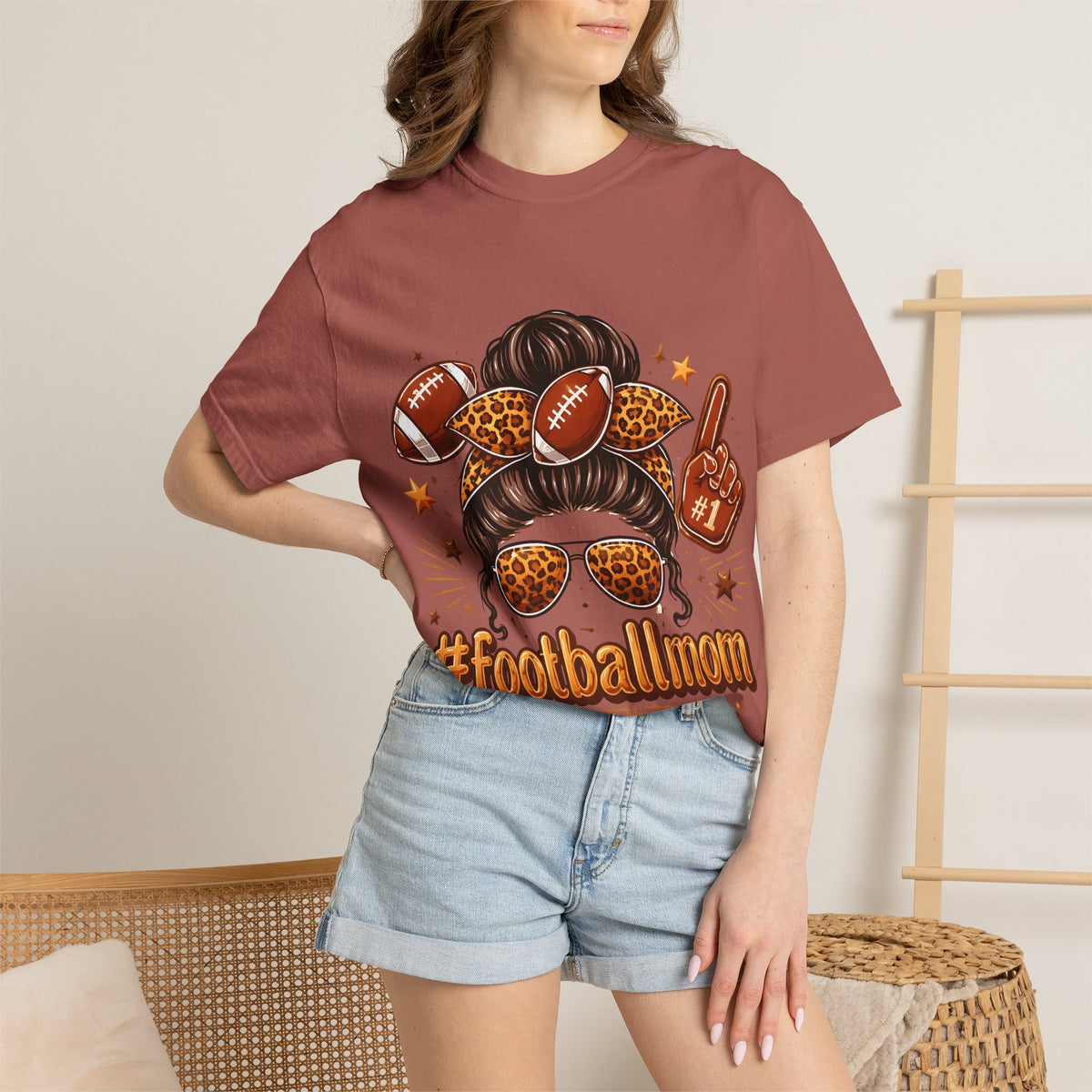 Football Mom T-Shirt — #FootballMom Graphic Tee for Game Day