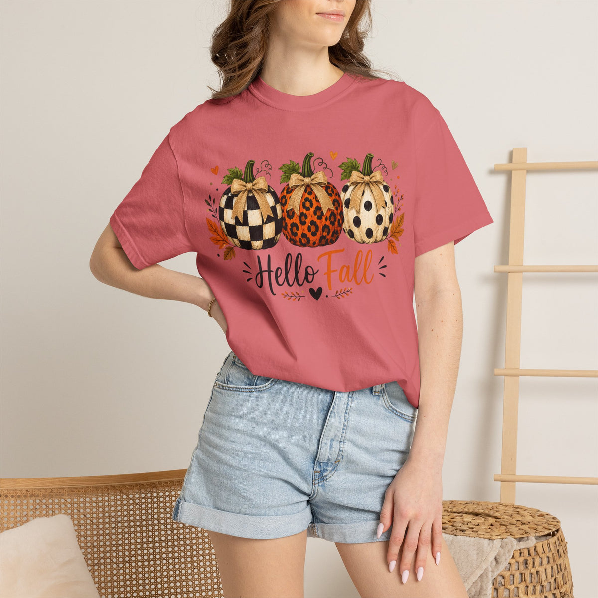 Hello Fall Pumpkin T-Shirt