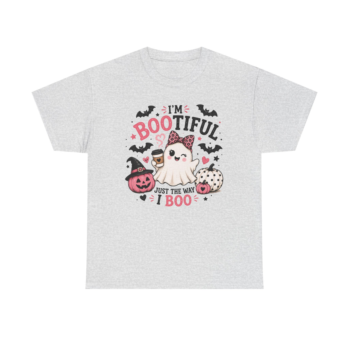 I’m Bootiful Ghost Tee — Cute Halloween Boo Shirt (“Just the Way I Boo”)