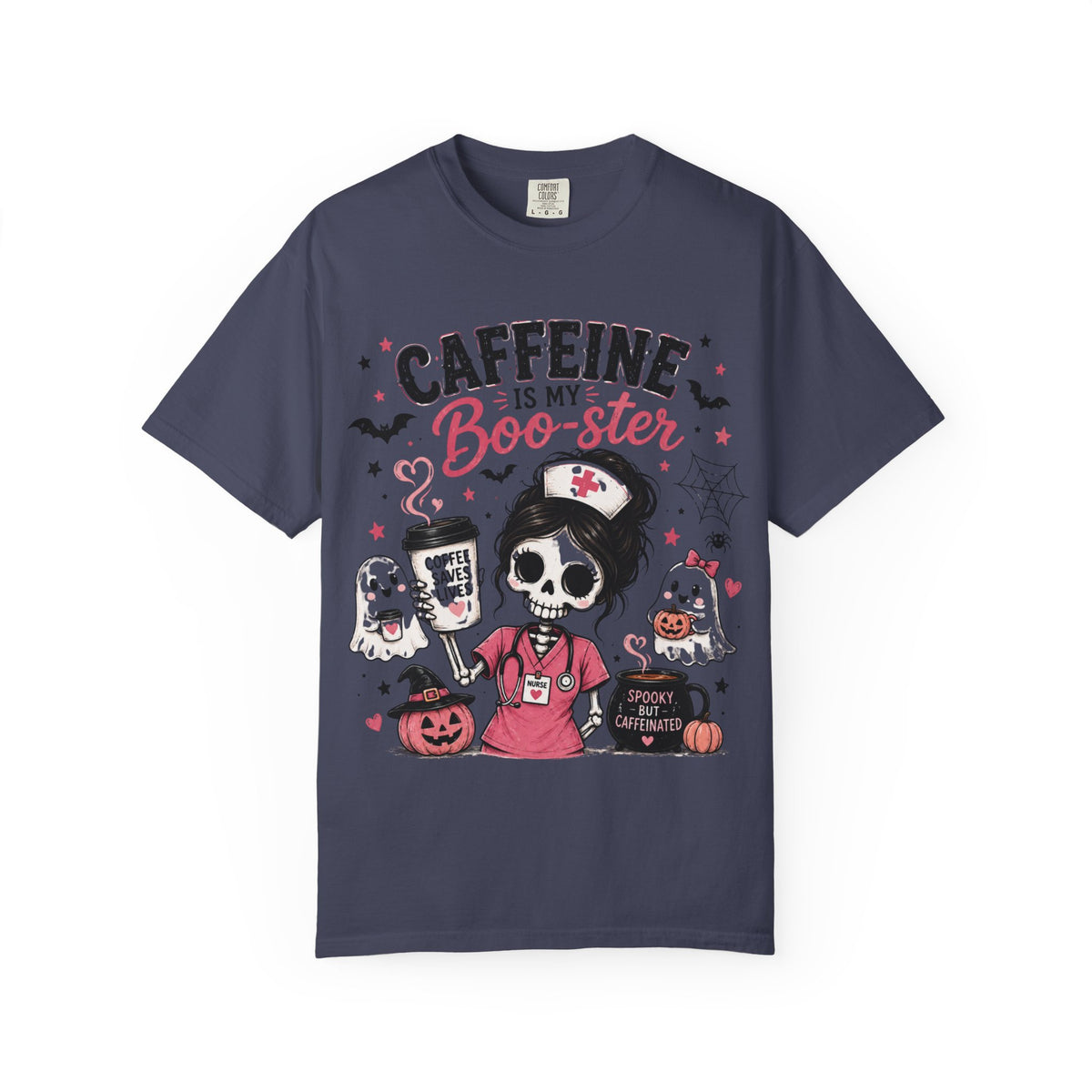 Caffeine Is My Boo-ster Halloween T-Shirt
