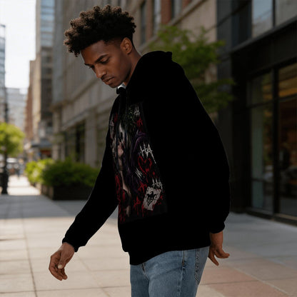 Mens Hoodie with Pockets Customized Services Joker Harley Joker Harley Joker