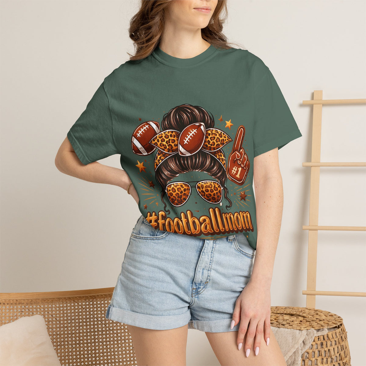 Football Mom T-Shirt — #FootballMom Graphic Tee for Game Day