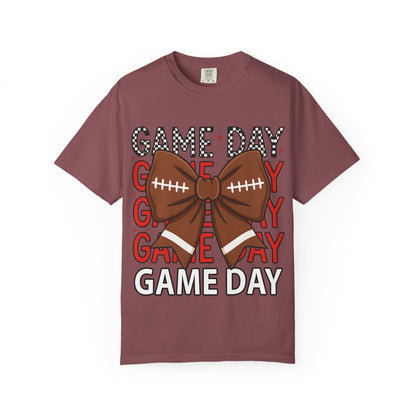 Game Day Football Bow T-Shirt