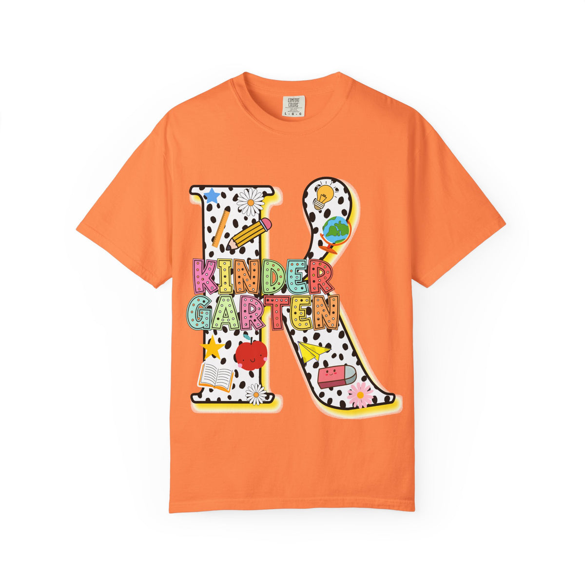 Kindergarten Letter T-Shirt — Cute School Teacher & Student Back-to-School Tee