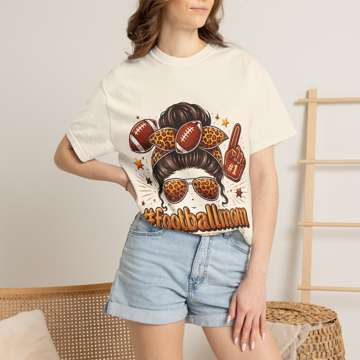 Football Mom T-Shirt — #FootballMom Graphic Tee for Game Day