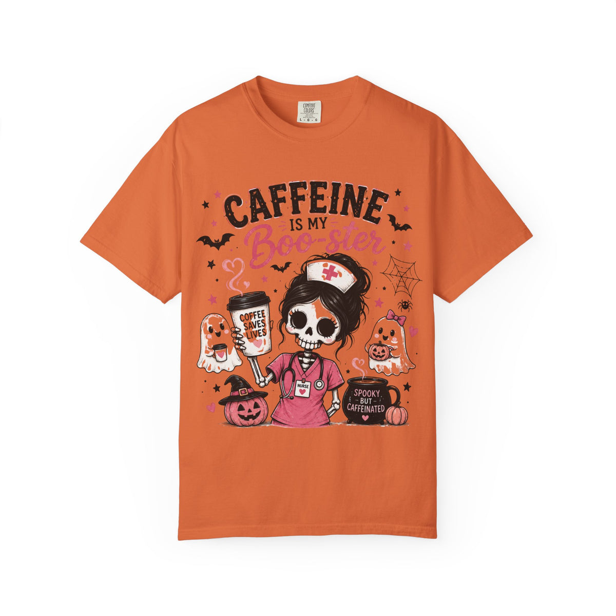 Caffeine Is My Boo-ster Halloween T-Shirt