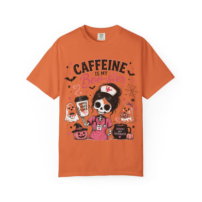 Caffeine Is My Boo-ster Halloween T-Shirt
