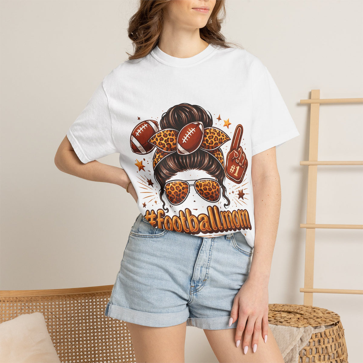 Football Mom T-Shirt — #FootballMom Graphic Tee for Game Day