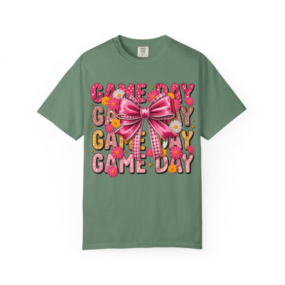 Game Day T-Shirt — Pink Bow Cheer Graphic Tee