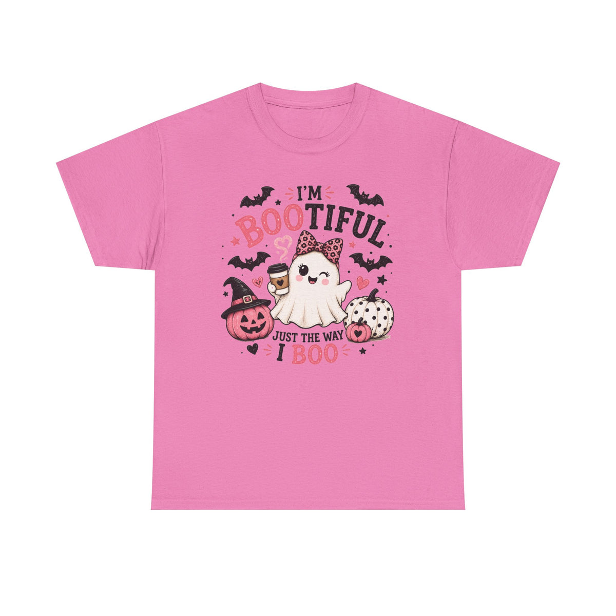I’m Bootiful Ghost Tee — Cute Halloween Boo Shirt (“Just the Way I Boo”)