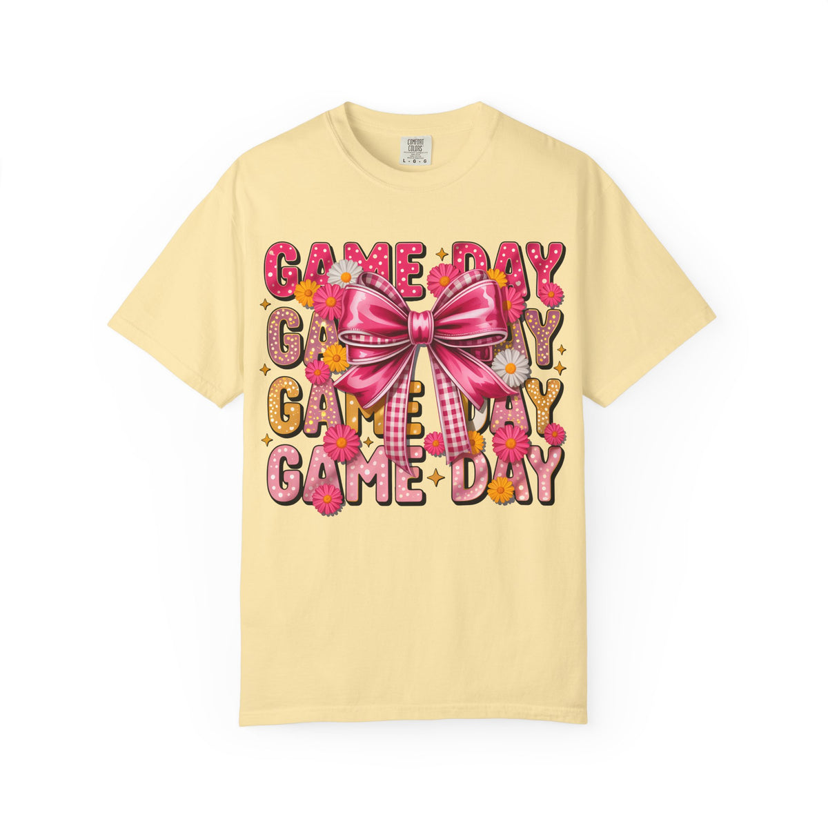 Game Day T-Shirt — Pink Bow Cheer Graphic Tee