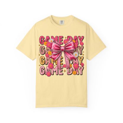 Game Day T-Shirt — Pink Bow Cheer Graphic Tee