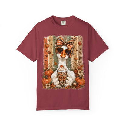 Fall Cat Pumpkin Tee – Cute Autumn Cat with Pumpkin Spice Latte T-Shirt