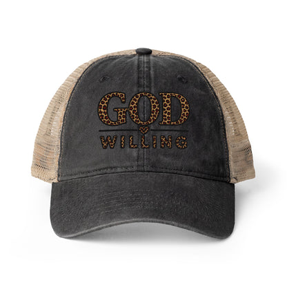 Women's Washed Mesh-Back Cap