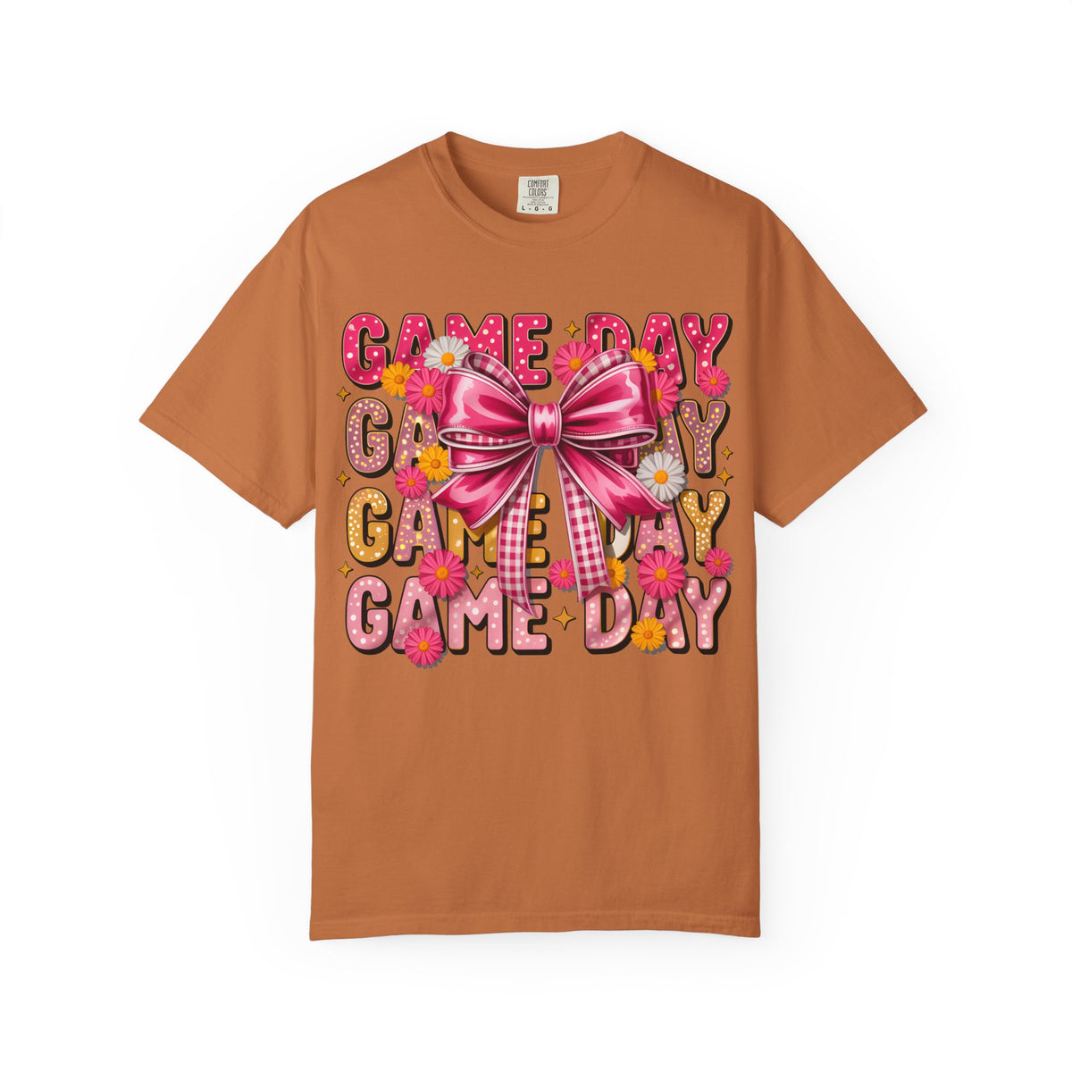Game Day T-Shirt — Pink Bow Cheer Graphic Tee