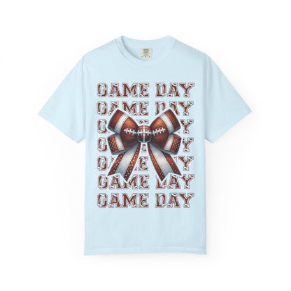 Game Day Football Bow T-Shirt