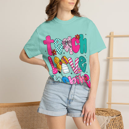 Teach Love Inspire T-Shirt — Colorful Teacher Appreciation Tee