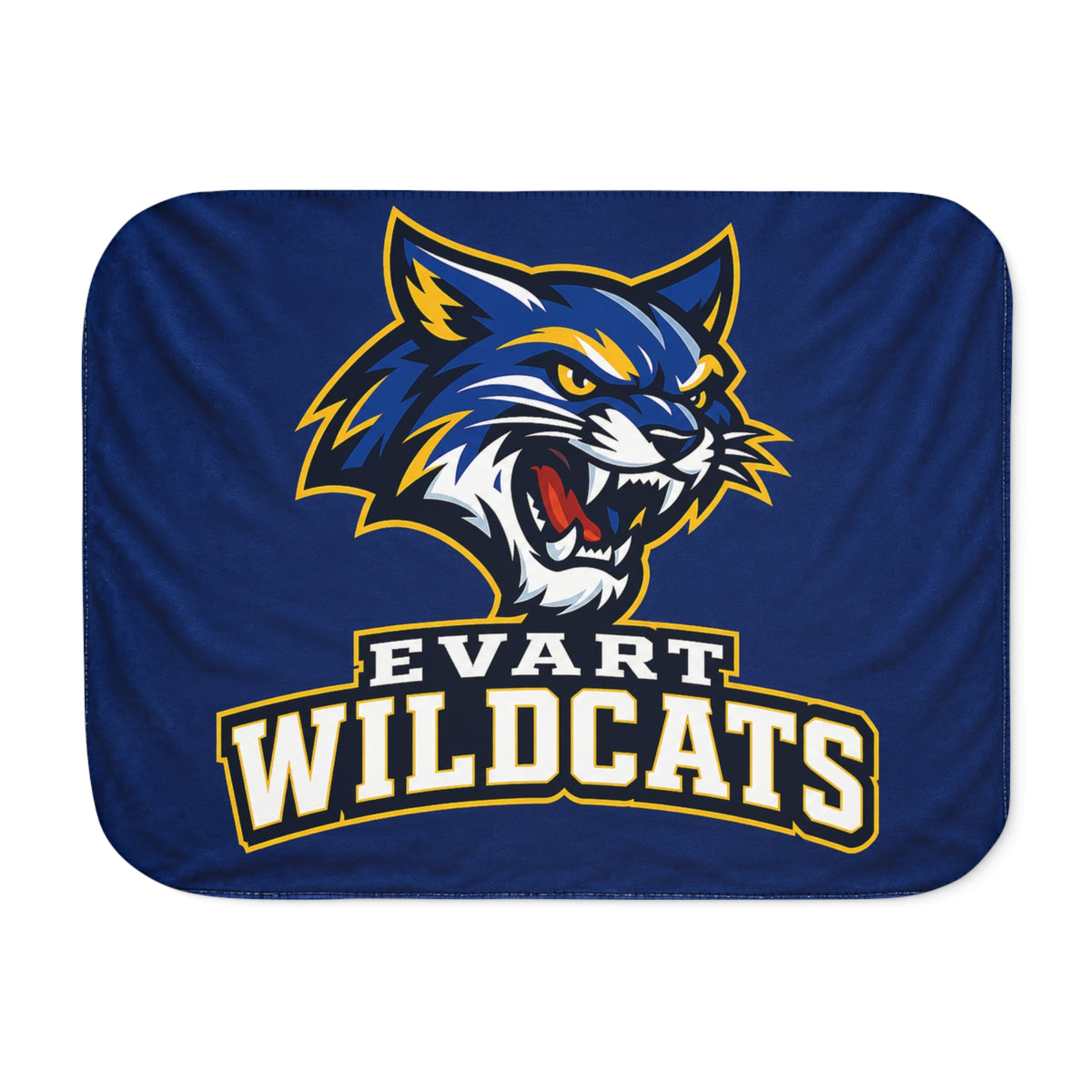 Evart Wildcats Sherpa Blanket – Cozy School Spirit Throw