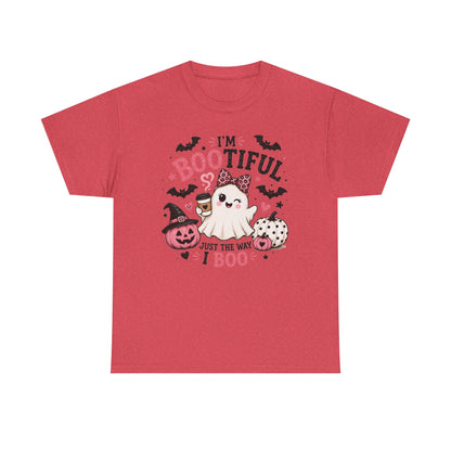 I’m Bootiful Ghost Tee — Cute Halloween Boo Shirt (“Just the Way I Boo”)
