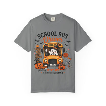 School Bus Driver Halloween T‑Shirt — "Making Every Ride a Little Less Spooky"