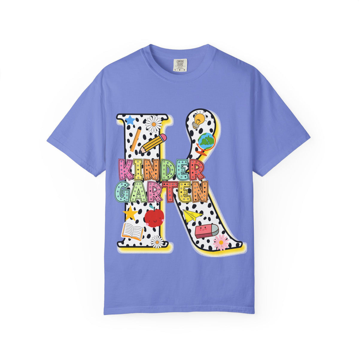 Kindergarten Letter T-Shirt — Cute School Teacher & Student Back-to-School Tee